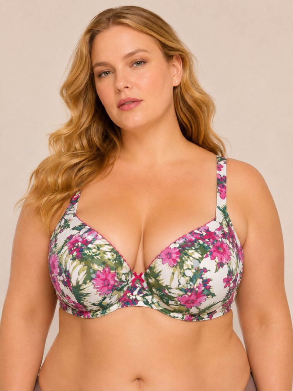 Cacique Lane Bryant Modern Luxe Full Coverage Bra 40G Floral NWT